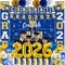 Class of 2026 Graduation Decorations - 61-Piece Blue and Gold Party Kit: Congrats Grad Backdrop, Porch Signs, Tassels & Large Balloon Set - College & High School Supplies